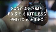 SONY 28-70mm f3.5-5.6 kit lens review on A7III