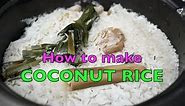How to make Nasi Lemak Rice in a Rice Cooker | Coconut Rice | Recipe In Description