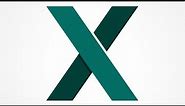 X Letter Logo Design Illustrator | Letter X Logo Design Illustrator