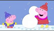 Peppa Pig Full Episodes |Building a Snowman with Peppa and George #78