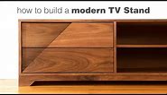 Building a Mid Century Modern TV Stand - Woodworking