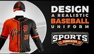 Design a Baseball Jersey / Uniform Photoshop Tutorial & Template