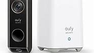 eufy security Video Doorbell Dual Camera (Battery-Powered) with HomeBase, Wireless Doorbell Camera, Dual Motion and Package Detection, 2K HD, Family Recognition, No Monthly Fee, 16GB Local Storage