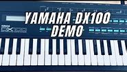 Yamaha DX100 Demo (no talking)