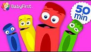All of the Colors | Coloring for Kids | Learn the Colors | Color Crew | BabyFirst TV