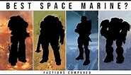 Which Sci-Fi Faction has the BEST SPACE MARINE? | Halo, WH40k, Starcraft, Starship Troopers