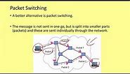 GCSE Networking 5 - Packet Switching