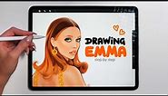 Emma Chamberlain Met Gala 2021 Look Drawing | Step By Step