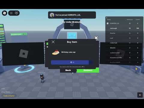 Sniping Birthday cake cap in flex ugc codes! (1/100 ugc)