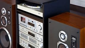 Stereo Components In AKAI Hi Fi Tower