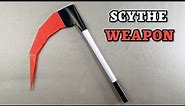 HOW TO MAKE SCYTHE WEAPON FROM A4 PAPER - DIY ORIGAMI SCYTHE WEAPON