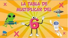 La tabla de multiplicar del 6 | Vídeos Educativos para Niños