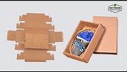 1 Minute to Learn How to Fold up Brown Kraft paper slide Drawer Boxes