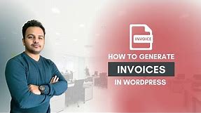 How to Generate Invoices on your Ecommerce Website || WordPress Tutorials for Beginners
