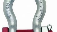 Crosby 1019490 G-2130 Bolt Anchor Shackle | 5/8-Inch Nominal Size | 3-1/4 Ton Working Load Limit | Carbon Steel Body with Alloy Pin | Hot Dipped Galvanized