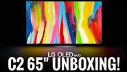 LG C2 65" OLED TV Unboxing And Viewing!