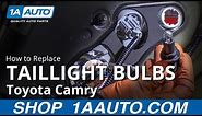 How to Replace Taillight Bulbs 11-17 Toyota Camry