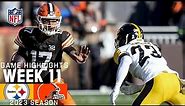 Pittsburgh Steelers vs. Cleveland Browns | 2023 Week 11 Game Highlights