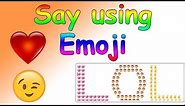 How to write a word or letters using emojis | Tech Point