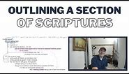 How to Outline a Section of Scripture
