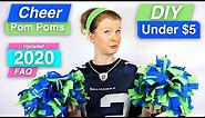 How To Make Cheer Leading Pom Poms - Seahawks colors