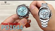PAGANI DESIGN PD1644 New Version Men's Chronograph Quartz Wrist Watches Stainless Steel VK63 Movt