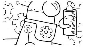 20 Cute Free Printable Robot Coloring Pages Online