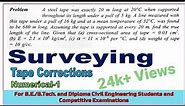 Surveying Tape Correction Numerical 1