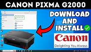 How To Download & Install Canon PIXMA G2000 Printer Driver in Windows Laptop /PC