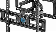 Pipishell TV Wall Mount, Full Motion Wall Mount with Dual Arms, Swivel, Extension for 26-65 inch Flat or Curved TVs up to 99 lbs, Max VESA 400x400mm, 3 Bracket Heights, Fits 12″/16″ Wood Studs, PIMF4