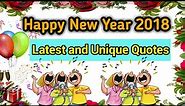 Happy new year 2018 quotes : Latest quotes for happy new year 2018 | Best new year quotes ever