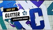 How to make Glitter Paper Letter Cutting A to Z - alohagems crafts