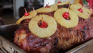 Christmas Honey Baked Ham with Pineapple -- A Retro Recipe