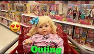 Reborn Toddler Outing To Target Toy Hunt Shopping For LOL SURPRISE BABY ALIVE BABY BORN