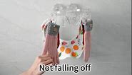 GOOUDO Clothes Drying Rack Laundry Foldable Drip Hanger with 9 Clips, Wall Mounted Suction Cup Clothespins for Socks Gloves Towels(2 Packs)