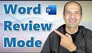 📝How to use the Review Mode in Microsoft Word