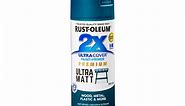 Rust-Oleum 340g Deep Teal Matt 2X Ultra Cover Paint Prime Spray Paint