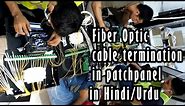 How to terminate Fiber Optic cable 2 Core in patch panel