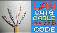 LAN CAT6 CABLE COLOUR CODE||CAT6 CABLE COLOUR SEQUENCE