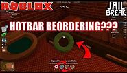 HOTBAR REORDERING??? | Roblox Jailbreak