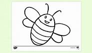 Bee Colouring Pages For Preschoolers