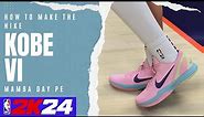 How to Make The Nike Kobe 6 Mamba Day PE Shoes in the NBA 2K24 Shoe Creator