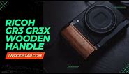 📷 Ricoh GR3 GRIIIX Camera Handle GR3x 🌲 Wooden Hand Grip With Tripod Mount Arca Swess Ebony Walnut