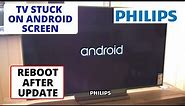 How To Fix Philips TV Stuck on Logo Screen After Software Update || Smart TV Easy Troubleshooting