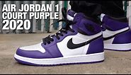 Air Jordan 1 Court Purple 2020 Review & On Feet