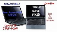 Acer Aspire 5733 Laptop Disassembly Acer Aspire 5000 Series Complete StripDown Step by Step Tutorial