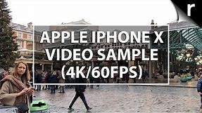 Apple iPhone X video sample (4K/60fps)