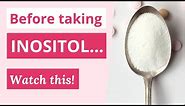 Before Taking Inositol for PCOS...WATCH THIS | Supplements for PCOS | Inositol for Weight Loss