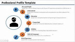 Professional Profile Template Creation (PPT) #Profile #Resume #Powerpoint #Template