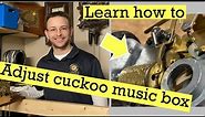 Cuckoo Clock Repair - How the Cuckoo Music Box works and how to adjust in detail
